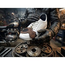 MTN Doğal deriden Motosiklet Ayakkabı koruma pedi, Motosiklet vites pedi, motorcycle shoe protector, motosiklet deri aksesuar