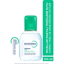 Sebium H2O Karma, Yağlı ve Akne Eğilimli Ciltler için Micellar Makyaj Temizleme Suyu 100 ml