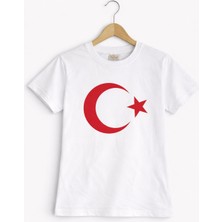 Selvira Atatürk Baskılı & Türk Bayrağı Desenli Çocuk Tişört – %100 Pamuk, Unisex Kız & Erkek