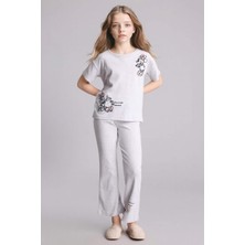 DeFacto Disney Mickey & Minnie Fitilli Kaşkorse 2'li Pijama Takımı Kız Çocuk H2763A826SP