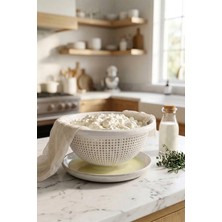 Akyüz Plastik 🧀silindir Teker Peynir Süzme Kalıbı 24 cm x H: 9,5 cm - 2 Adet