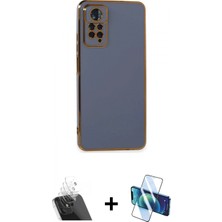 İlk El Grup Ieg™ Redmi Note 11 Pro Kılıf Yankı Serisi - Siyah 3D Antistatik Cam Ekran Koruyucu + Şeffaf Kamera Lens Koruma Cam