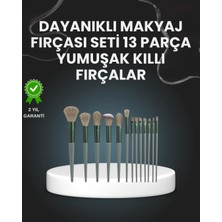 Antalya Mermerit ve Granit 13'lü Fiber Kıllı Yumuşak Makyaj Fırçası Seti Taşınabilir ve Ergonomik Tasarım