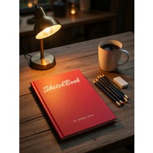 A5 Eskiz Defteri Sert Kapak Ciltli 120 Gr. 50 Yaprak (100 Sayfa) 14,8 x 21 cm Sketchbook