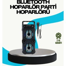 Antalya Mermerit ve Granit LED Işıklı Kablosuz Hoparlör – Bluetooth, Fm Radyolu, Taşınabilir Şarjlı