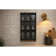 Melbay Lazer Duvar Dekorasyon Ürünleri Shot Bardak Rafı Mdf Ahşap Duvar Dekoru