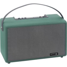 Antalya Mermerit ve Granit Konfulon F32 2X50W Sürücülü 2 Adet Mikrofonlu Bt 5.2 Kablosuz Hoparlör - Yeşil