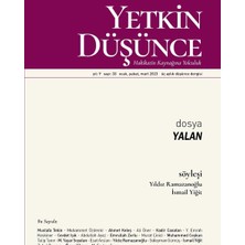 Dergi Kapında Yetkin Düşünce Dergi 33.sayı Ocak-Şubat-Mart 2026
