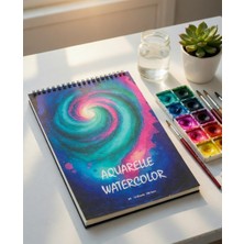 A4 Suluboya ve Akrilik Defteri Sert Kapak 350 Gr. Grenli ve Kar taneli dokusu 15 Sayfa 21 x 29,7 cm