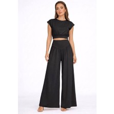 Betnur Kadın Modal Kumaş Dökümlü Rahat Kalıp Eşofman Takım