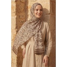 Mimelif Floral Pamuk Vual Desenli Şal