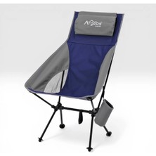 Argeus Katlanabilir Kamp Sandalyesi - Bardaklıklı - Aero - Mavi/gri