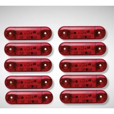 Ahmet Otomotiv 9 Ledli Tombul LED Lamba Kırmızı ( 10 Adet )
