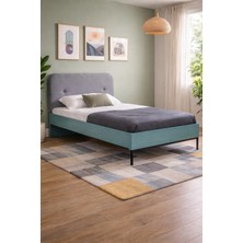 Alpino Valon 120 x 200 Karyola (Rosette Nat) - 126 x 208 x 100