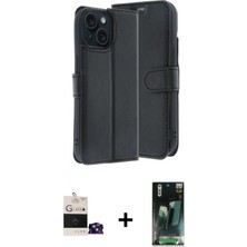 İlk El Grup Ieg™ iPhone 15 Siluet Işık Serisi - Şeffaf 360 Full Body Arka Koruyucu + Sierra Blue Bilvis Titan Kamera Lens
