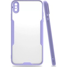 Antalya Mermerit ve Granit Newface iPhone Xs Max Kılıf Platin Silikon - Lila