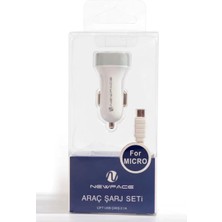 Antalya Mermerit ve Granit Newface C17 Micro USB 2.1A Araç Şarjı