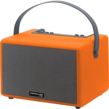 Antalya Mermerit ve Granit Konfulon F31 50W Sürücülü 2 Adet Mikrofonlu Bt 5.2 Kablosuz Hoparlör - Turuncu
