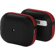 Antalya Mermerit ve Granit Movenchy Airpods Pro 2 (2.nesil) Mo-A8 Armor Kılıf - Kırmızı