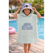 Faralya Life Pamuklu Resimli Çocuk Panço 5-8 Yaş Standart Beden