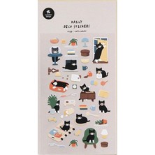 Kokoro Deco Sticker Cats Catch