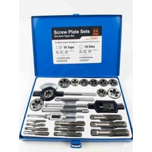 Beyaz Kılavuz Pafta Takımı (Metrik) #OK47 | M6 — M24 | 24 Parça