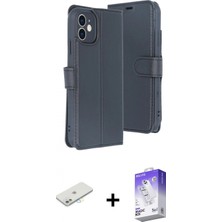 İlk El Grup Ieg™ iPhone 11 Kılıf Siluet Işık Serisi - Siyah Bilvis 5in1 3D Magic Cam Ekran Koruyucu + Sarı Renkli Kamera Lens Koruma Cam