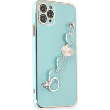 Antalya Mermerit ve Granit Newface iPhone 11 Pro Max Kılıf Esila Silikon - Su Yeşili