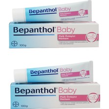 Bepanthol Baby Pişik Kremi 2 x 100 gr Tüp Şeklinde Yeşil Renkli Koruyucu Krem