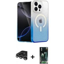 İlk El Grup Ieg™ iPhone 15 Pro Max Eksen Minimal Özel Seri - Siyah 360 Mat Full Body Arka Koruyucu + Gümüş Raze Metal Kamera Lens