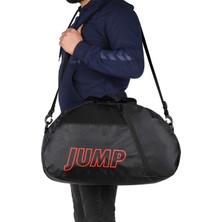 Jump Siyah Çanta Jçnt 1101 51X26X20 Boyutunda Erkekler İçin Su Geçirmez Spor Seyahat Çantası