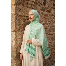 Mimelif Desenli Şal – Mint / Pudra / Pembe Renk Seçenekli – Hafif, Kaymaz, Günlük ve Şık Şal