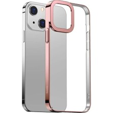 Aletools Glitter iPhone 13 6.1inç Kılıf Renkli Kenar Şeffaf SILIKON-(5775) - MYG4050-6816