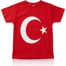 Adc 23 Nisan Ay Yıldız Baskılı Çocuk %100 Pamuk Tişört/“okul Gösterisi Için Özel