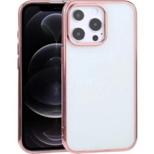 Aletools iPhone 13 Pro 6.1inç Lazer Kaplama Renkli Kenar Şeffaf KILIF-(5775) - TNX4106-2879