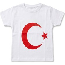 Adc 23 Nisan Ay Yıldız Baskılı Çocuk %100 Pamuk Tişört/“okul Gösterisi Için Özel”