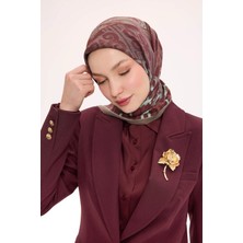 Silk Home Dört Mevsim Antik Motif Viskon Velora Eşarp 6419-07