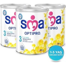 SMA Optipro 3 Numara 800 gr x 3 Toz Devam Sütü 12-24 Ay İçin Sütlü Besin