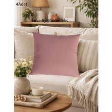Emir-Ay@hometeks 4ADET Kırlent Kılıfı , Yastık Kılıfı ( Leke Tutmayan Silinebilir Kadife )