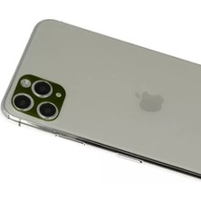 İlk El Grup  Iphone 11 Pro Max Rainbow Kamera Lens Koruma Cam - Yeşil