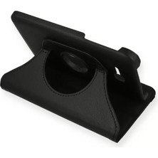 Antalya Mermerit ve Granit Newface Samsung Galaxy T110 / T113 Tab 3 Lite 7 Kılıf 360 Tablet Deri Kılıf - Siyah