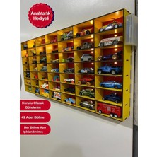 Dekorvia Işıklı Oyuncak Araba Garajı Duvara Monte Oyuncak Işıklı Araba Rafı