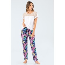 Türen Kadin Desenli Pijama Takimi 3302