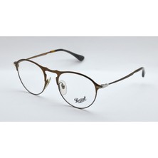 Persol 7092V 51 1072 Kahverengi Oval Yuvarlak Unısex Gözlük