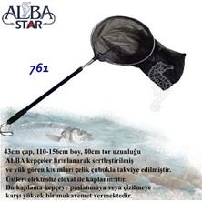 AlbaStar ALBA STAR 761 Teleskopik Kepçe 43 cm Çap 110-156 cm Uzunlukta Yüksek Mukavemetli Malzeme