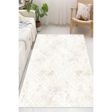 Pelura Halı Soyut Desen Baskılı Kaymaz Yıkanabilir Salon Oturma Odası Mutfak Hol Antre Halısı Yolluk