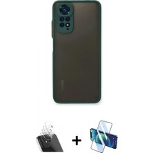 İlk El Grup Ieg™ Redmi Note 11 Pro Kılıf Ahenk Çizgi Serisi - Siyah 3D Antistatik Cam Ekran Koruyucu + Şeffaf Kamera Lens Koruma Cam