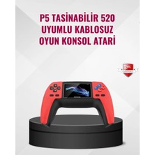 İlk El Grup Ieg™ P5 Retro Gamepad 520 Oyunlu Taşınabilir Oyun Konsolu