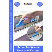 Carlburn Özel Üretim Kapı Pencere Oluğu Dar Alan Pratik Asılabilir Saplı Kenar Temizleme Fırçası Kazıyıcı