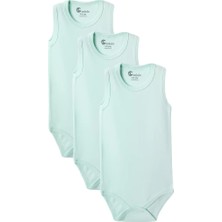 Royaleks Yeşil Askılı Body Zıbın 2-7 Yaş Çocuklar Için (3 Adet) Alttan Çıtçıtlı Özel Gereksinimli